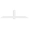 Ekena Millwork Eugene Architectural Grade PVC Gable Bracket, 84"W x 24 1/2"H x 2"D x 6"F, 7/12 Pitch GBP084X25X0206EUG00 - alternate 2